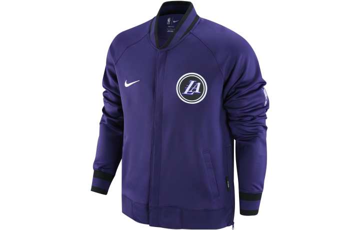 Nike Nike Nba Los Angeles Lakers Showtime City Edition Dri Fit Jacket