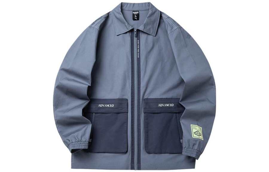 ANTA Basketball Collection Jackets Men's Rabbit Gray Lapel Moderate Other