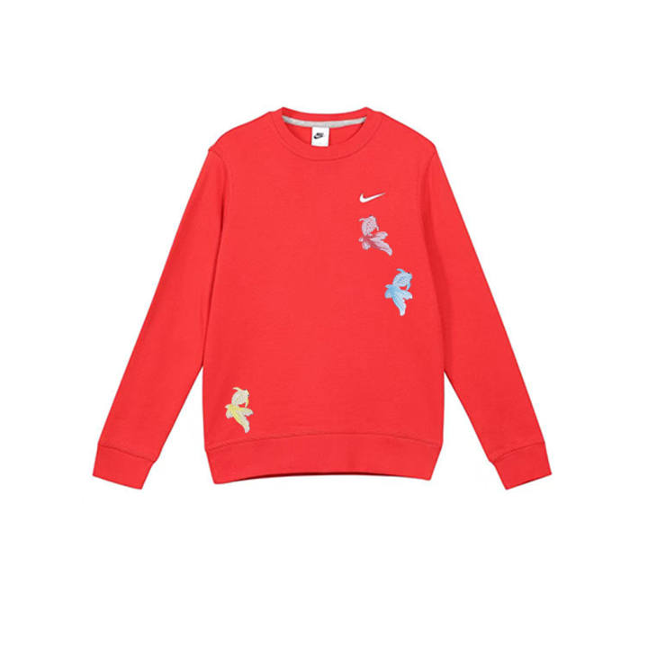 Nike Nike Sweatshirts Unisex Red Crew Neck Moderate Regular