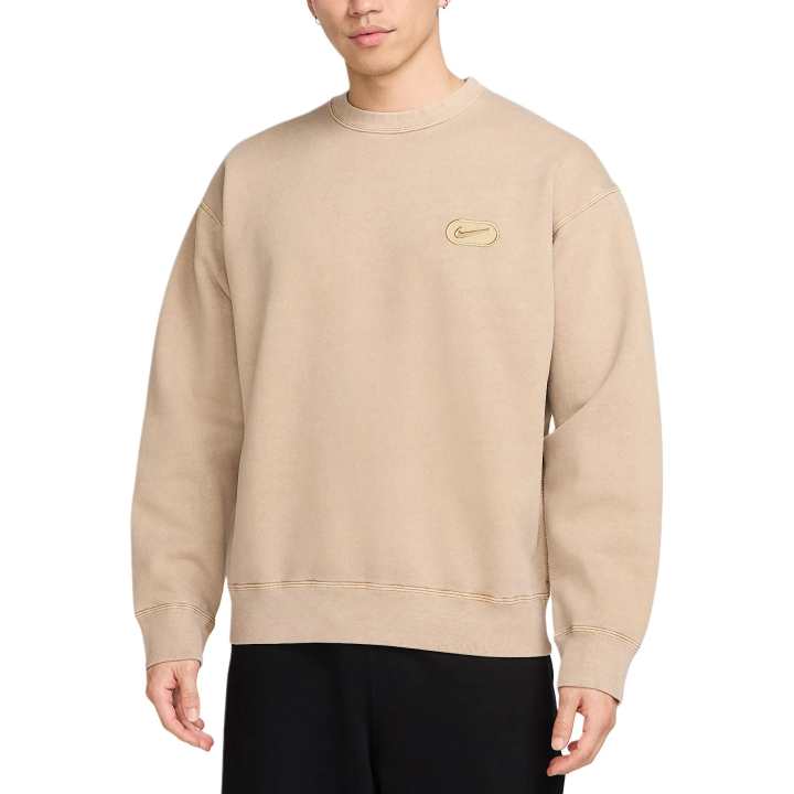 Nike Nike Sweatshirts Men's Beige Crew Neck Moderate