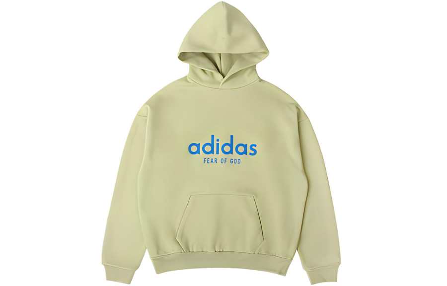 Adidas Adidas X Fear Of God Sweatshirts Men's Green Hooded Moderate Other