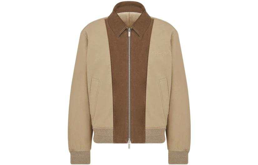 DIOR DIOR Jackets Men's Beige Lapel Moderate Other