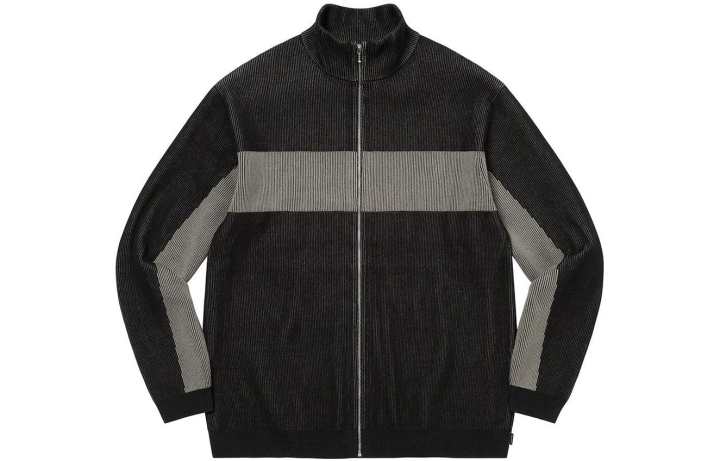 Supreme Supreme 2 Tone Ribbed Zip Up Sweater