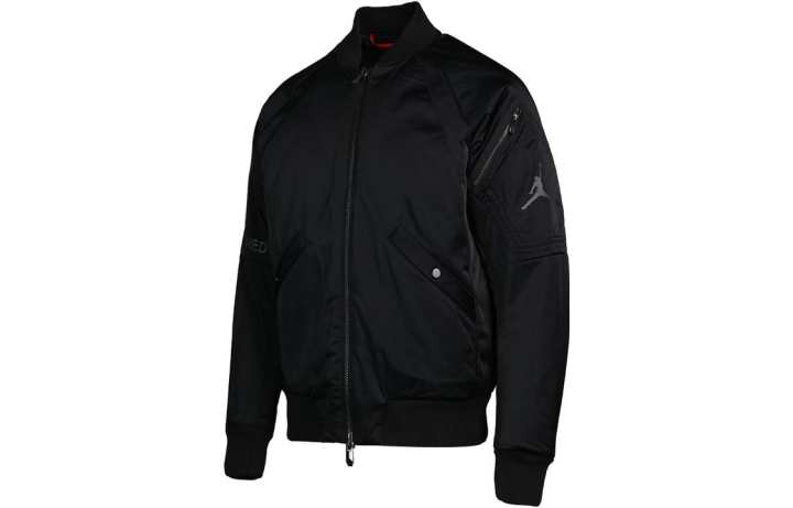 Jordan Jordan Jackets Men's Black Collarless Moderate Pilot