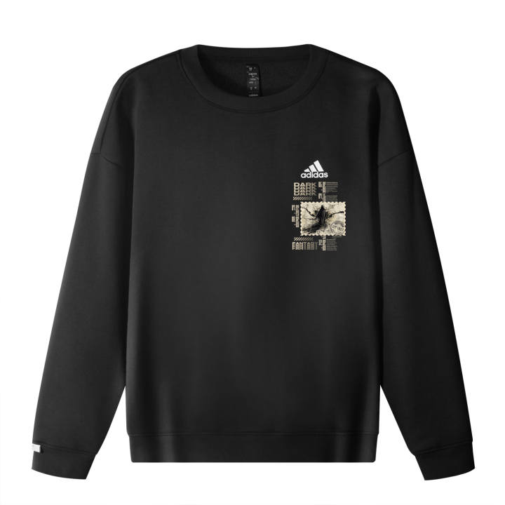 Adidas Adidas Sweatshirts Unisex Black Crew Neck Moderate Regular