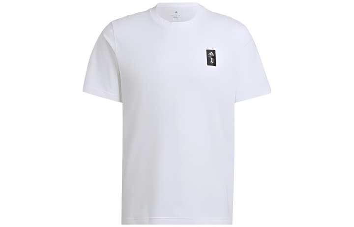 Adidas Adidas T Shirts Men's White Crew Neck Moderate Straight Fit