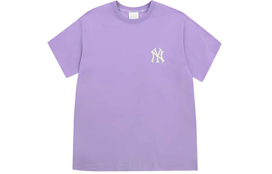 MLB New York Yankees T Shirts Unisex Blue Purple Crew Neck Moderate Straight Fit