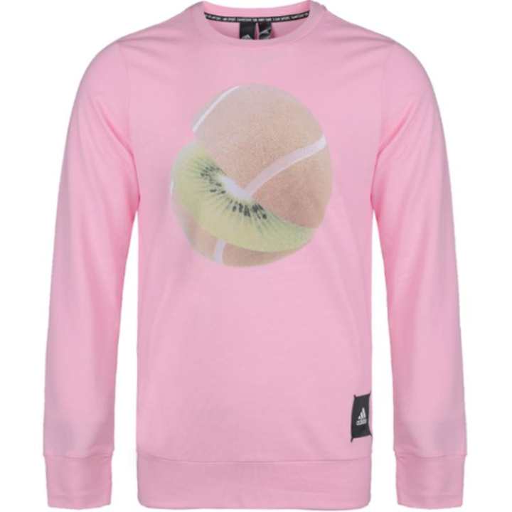 Adidas Adidas Sweatshirts Men's Pink Crew Neck Moderate