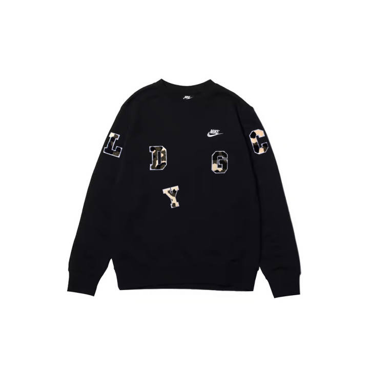 Nike Nike Sweatshirts Men's Black Crew Neck Moderate Regular