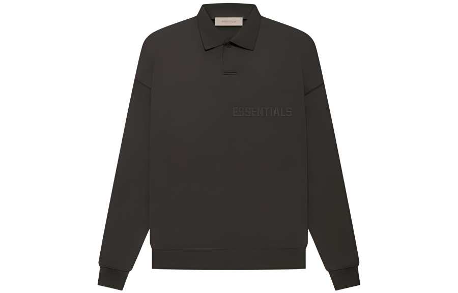 Fear Of God Essentials FW22 Polo Shirt Unisex Gray Black