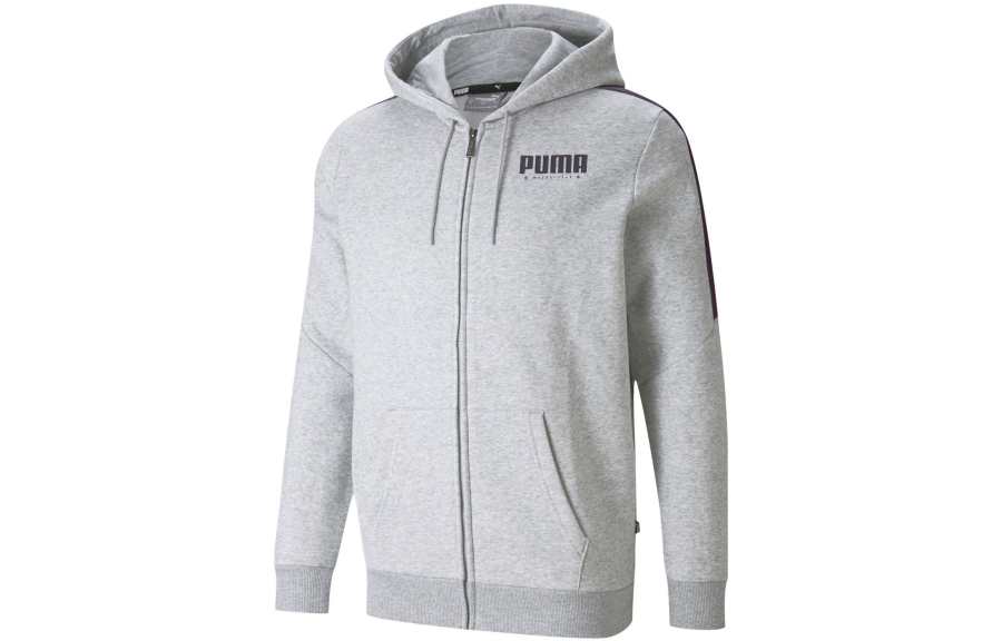 PUMA PUMA Jackets Men's Gray Hooded Moderate Other