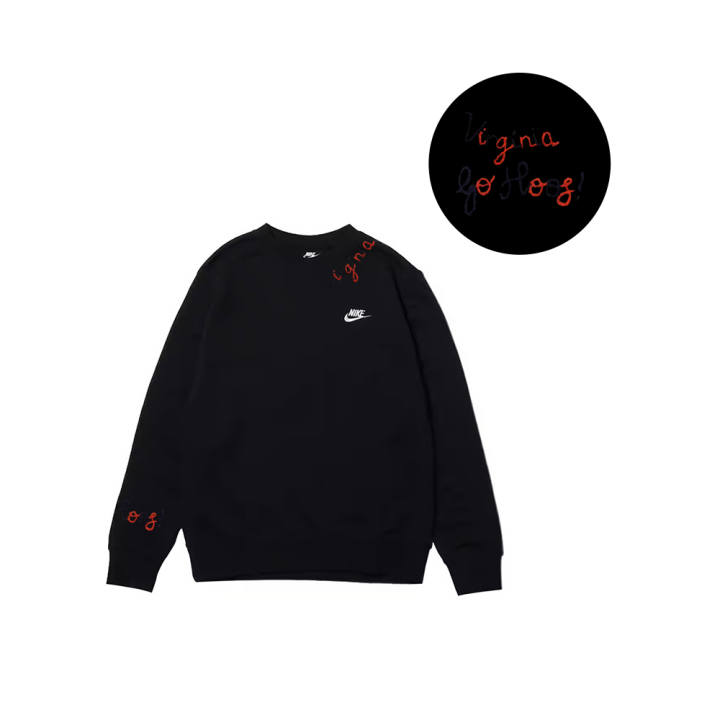 Nike Nike Sweatshirts Men's Black Crew Neck Moderate