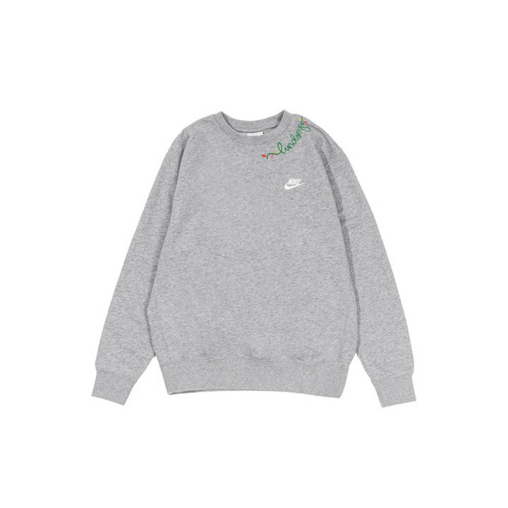 Nike Nike Sweatshirts Men's Gray Crew Neck Moderate Regular