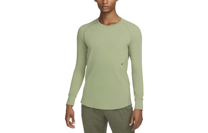 Nike Nike T Shirts Men's Oil Green Crew Neck Moderate Straight Fit