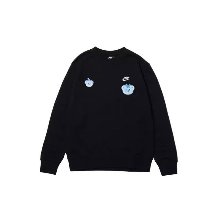 Nike Nike Sweatshirts Men's Black Crew Neck Moderate Regular