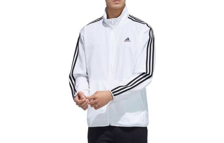 Adidas Adidas Jackets Men's White Stand Collar Moderate