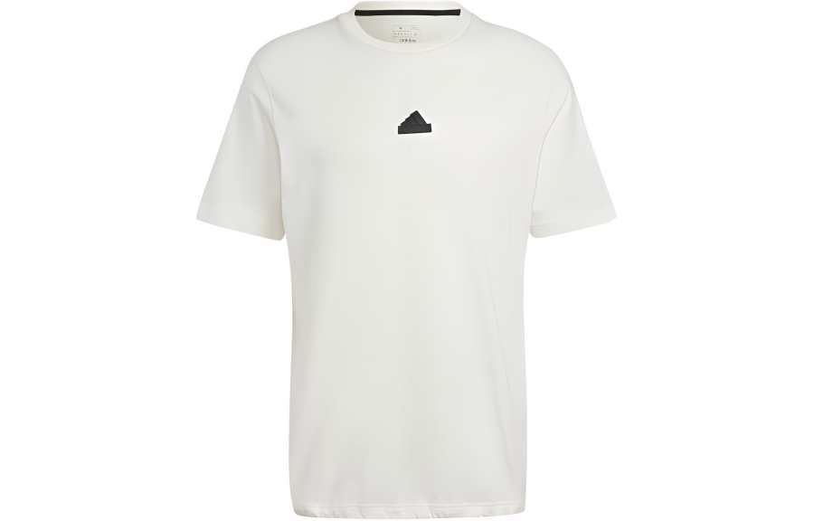 Adidas Adidas T Shirts Men's White Crew Neck Moderate Straight Fit