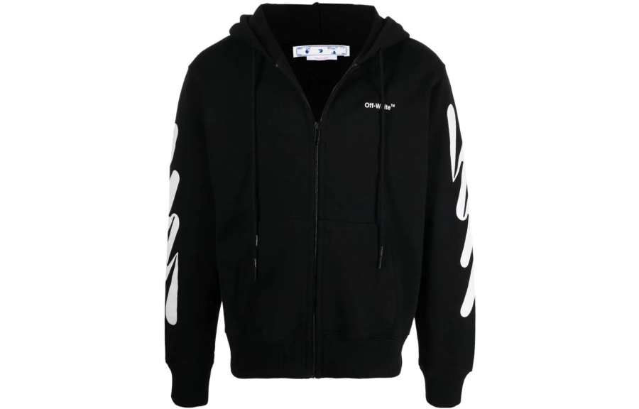 OFF-WHITE OFF WHITE Jackets Men's Black Hooded Moderate Other