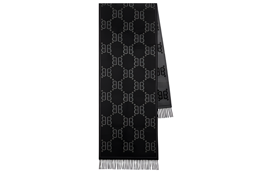 Balenciaga GUCCI X Balenciaga The Hacker Project Allover Logo Macro Scarf