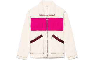 AMIPARIS Ami Paris Ami De Coeur Faux Shearling Jacket