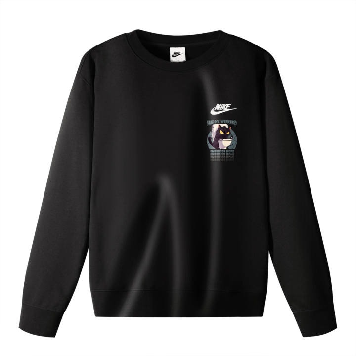 Nike Nike Sweatshirts Unisex Black Crew Neck Moderate Regular