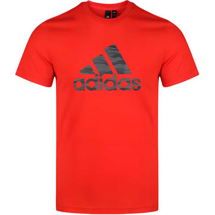 Adidas Adidas T Shirts Men's Red Crew Neck Moderate