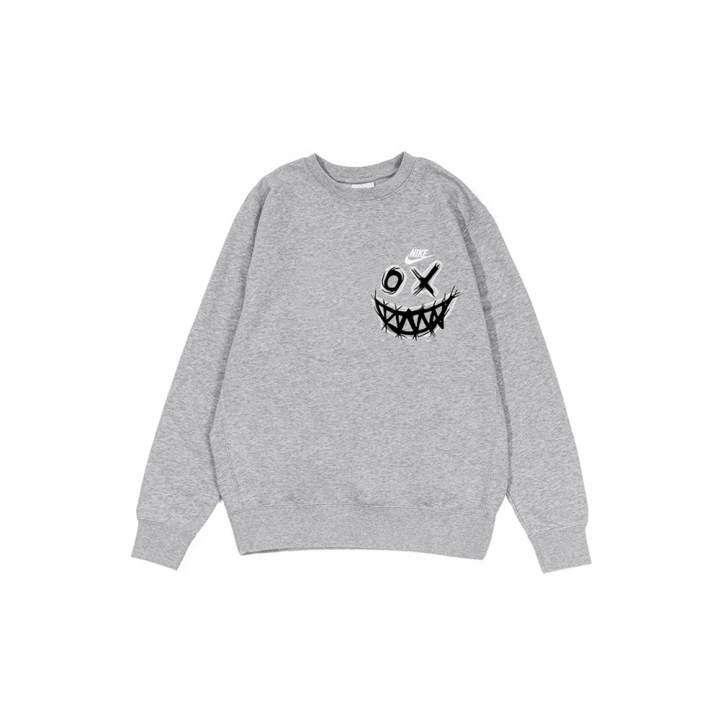 Nike Nike Sweatshirts Men's Gray Crew Neck Moderate Regular