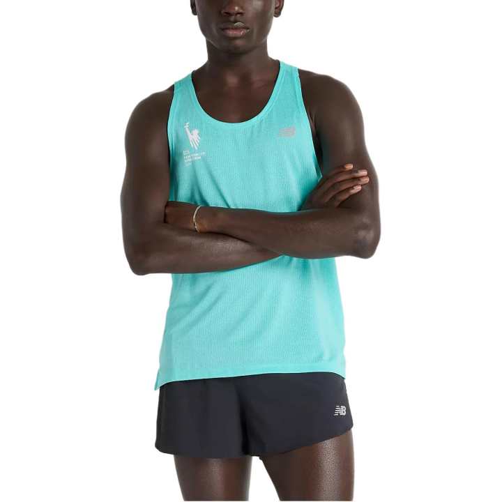 New Balance New Balance NYC Marathon AthleticsTCS Tank Top Men's Digital Jadeite