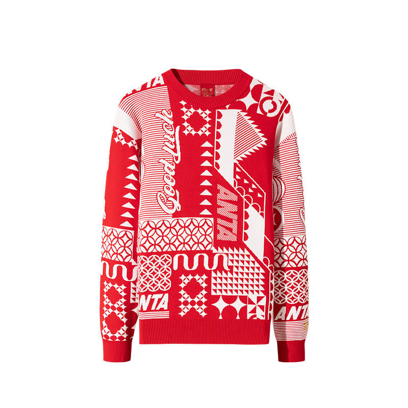 Anta Life Collection Knitwear Unisex Intense Red/Ivory White