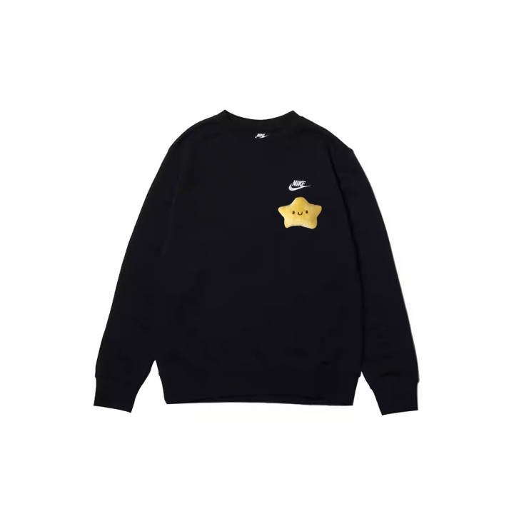 Nike Nike Sweatshirts Men's Black Crew Neck Moderate Regular