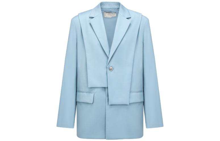 Feng Chen Wang SS23 Business Suits Unisex Light Blue Suit Collar Moderate Other