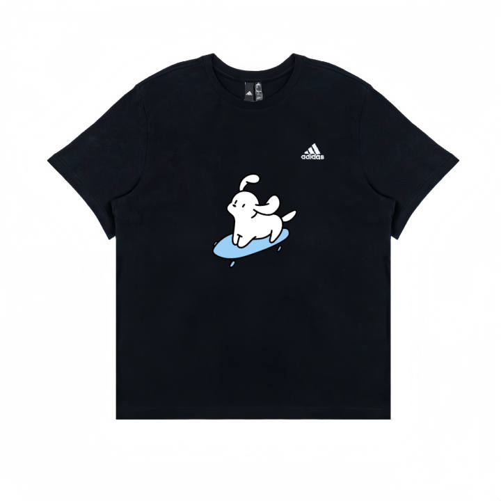 Adidas Adidas T Shirts Unisex Black Crew Neck Moderate Straight Fit