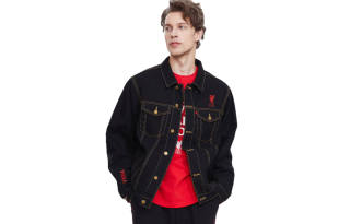 All Star Partner Denim Jackets Men's Black Lapel Moderate Straight Fit