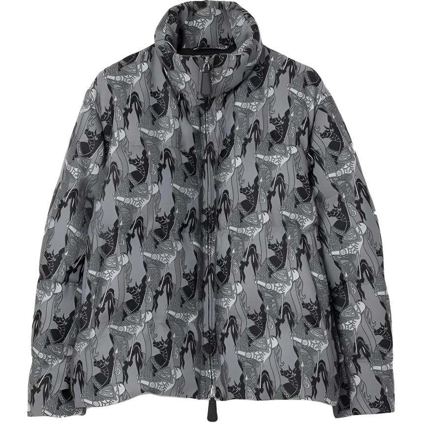 Burberry Graphic-Printed Quilted Gilet