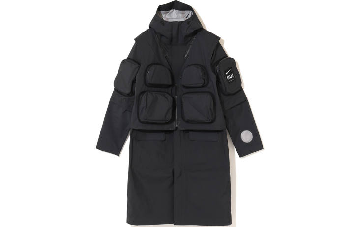 Nike Nike X UNDERCOVER Windbreaker Jackets Men's Black Hooded Moderate Triple Layer