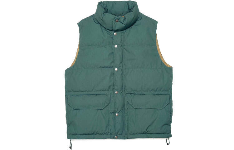 THE NORTH FACE PURPLE LABEL Vests Unisex Peacock Green Stand Collar Moderate Other