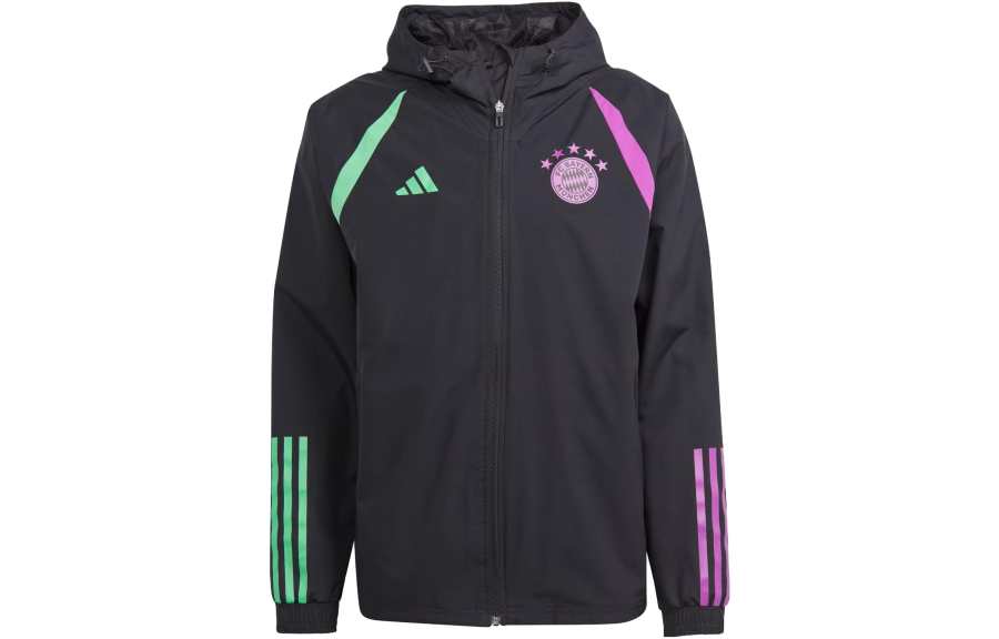 Adidas Adidas FC Bayern Jackets Men's Black Hooded Moderate Other