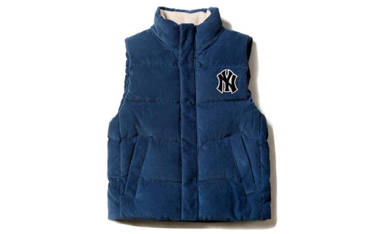 MLB MLB Vests Unisex Blue Stand Collar Thickened Other