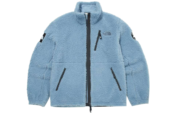 THE NORTH FACE Sports Fleece Thermal Fleece Lined Workwear Jacket Winter Unisex Blue