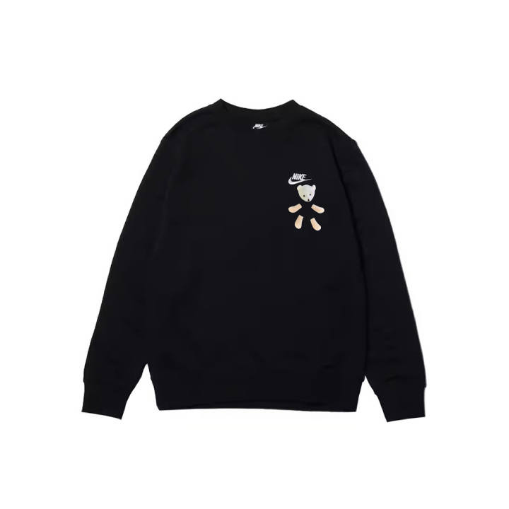Nike Nike Sweatshirts Men's Black Crew Neck Moderate Regular