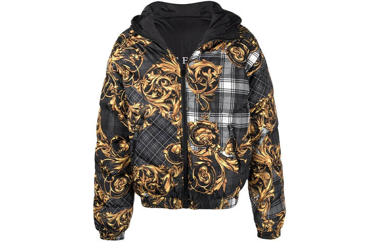 VERSACE JEANS COUTURE Down Jacket Men's Black