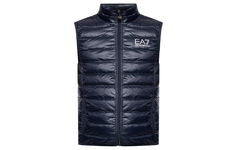 EMPORIO ARMANI Ea7 EMPORIO ARMANI Logo Printed Zipped Gilet