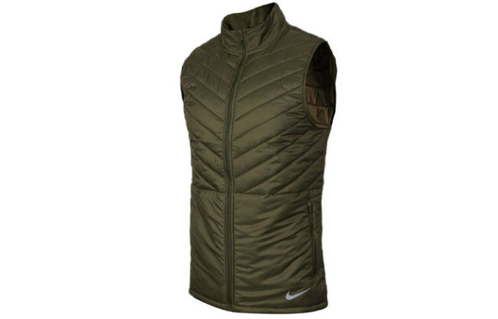 Nike Nike Vests Men's Army Green Stand Collar Moderate Other
