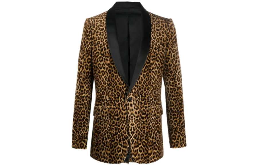 CELINE Business Suits Men's Yellow Suit Collar Moderate Business Suit