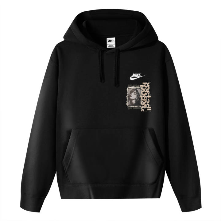 Nike Nike Sportswear Club Fleece Lined Thermal Pullover Hooded Long Sleeved Sweatshirt Unisex Black