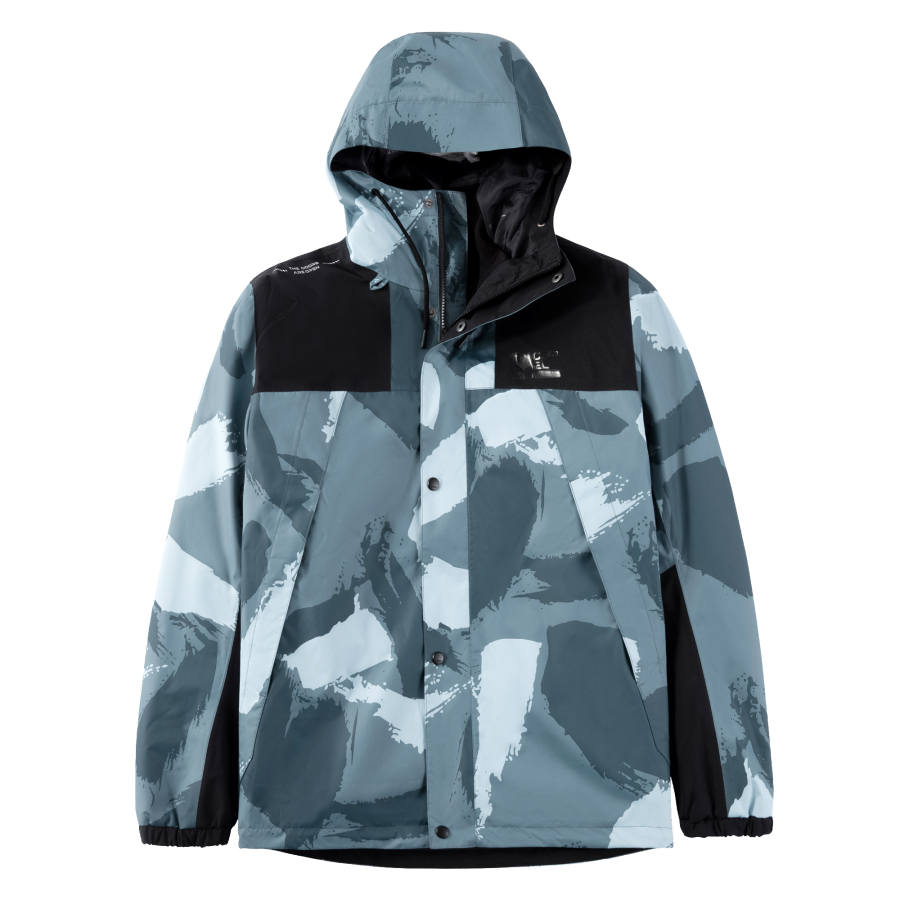 CAMEL All Weather Collection, Outdoor Hiking Fan Fleece Lined Camouflage Print Hooded Thermal Fleece