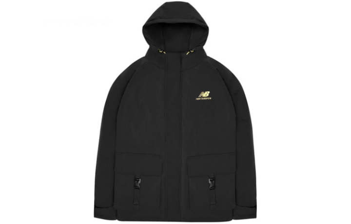 New Balance New Balance Puffer Jackets Men's Black Hooded Moderate