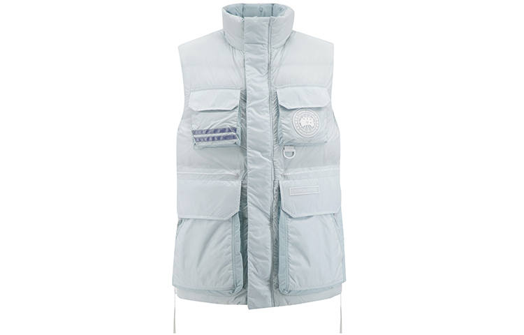 Canada Goose X Ray Down Vests Unisex Melted Water Blue Stand Collar Moderate