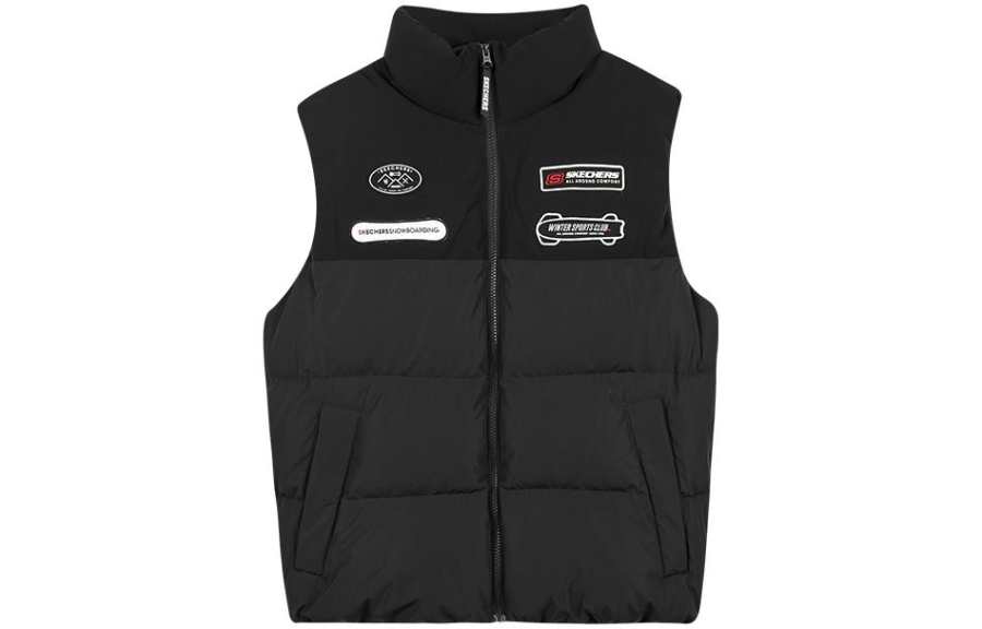 Skechers Vests Men's Stand Collar Thickened And Fleece Lined Other