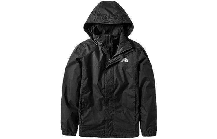 THE NORTH FACE Windbreaker Jackets Men's Black Hooded Moderate